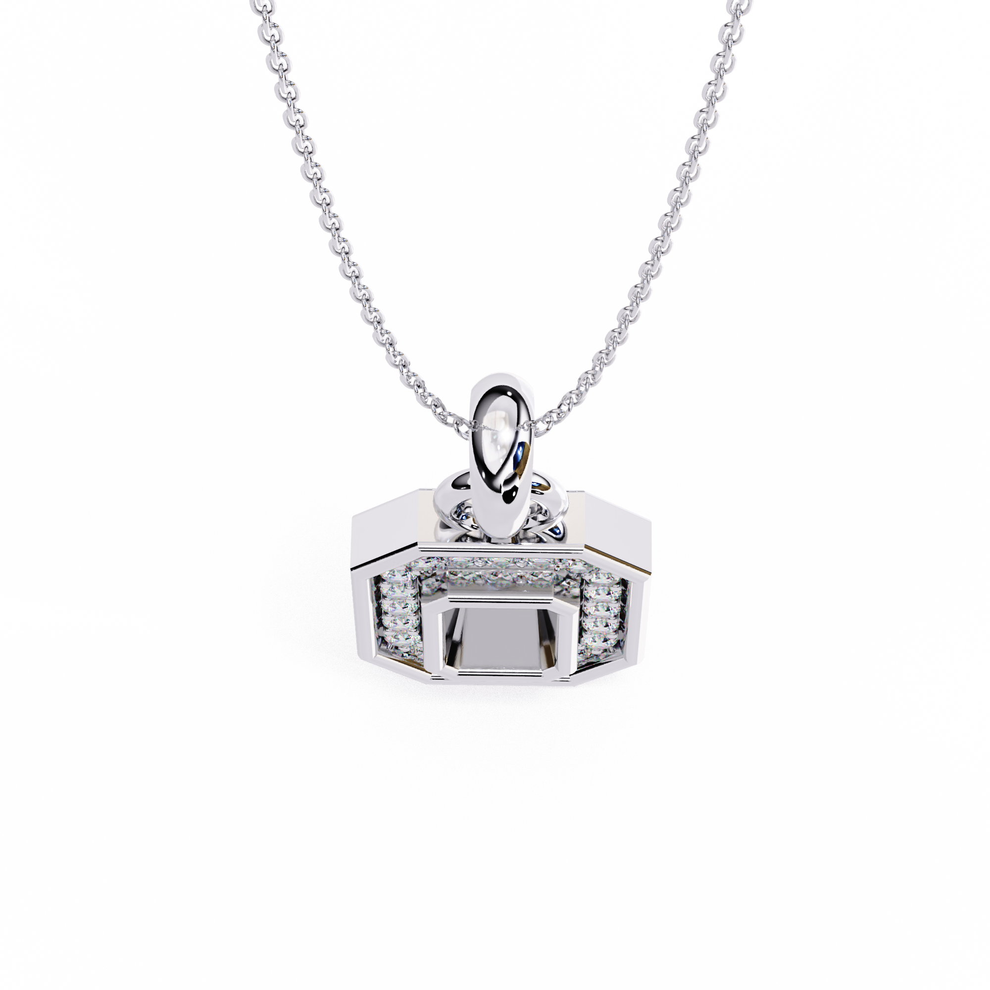 Solitairekart 0.16ct Natural Diamond Pendant-HI Color, VS-SI Clarity